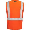 Ironwear Standard Safety Vest w/ Zipper & Radio Clips (Orange/2X-Large) 1284-OZ-RD-2XL